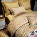 Professional solid yarn-dyed jacquards Luxury Bedding Set